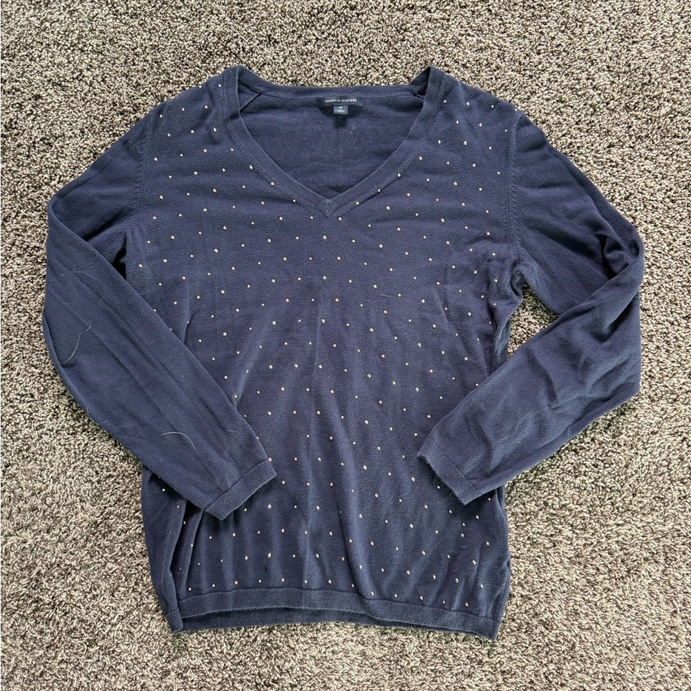 Women’s Tommy Hilfiger 3/4 sleeve navy sweater